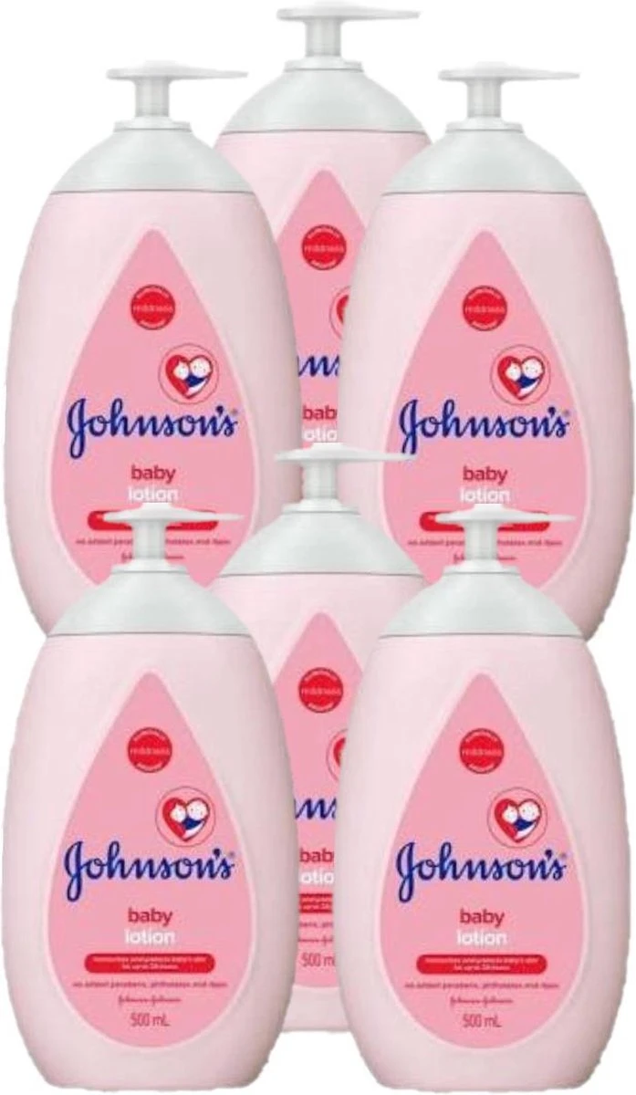 Johnson 's Baby Body Lotion XL Pomp - Voordeelverpakking 6 X 500 Ml 3 Johnson 's Baby Body Lotion XL Pomp - Voordeelverpakking 6 X 500 Ml