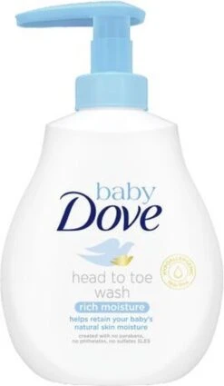 Dove - Baby (Head To Toe Wash Rich Moisture ) Body (Head To Toe Wash Rich Moisture ) Baby (Head To Toe Wash Rich Moisture ) - 200ml -Bekend Babyproducten Winkel 698x1200 2