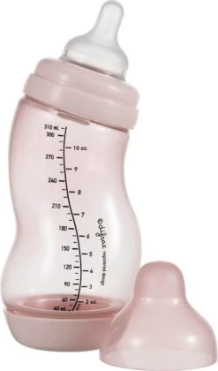 Difrax Anti-Colic S-babyfles Wide - 310 Ml - Roze|Blossom -Bekend Babyproducten Winkel 705x1200