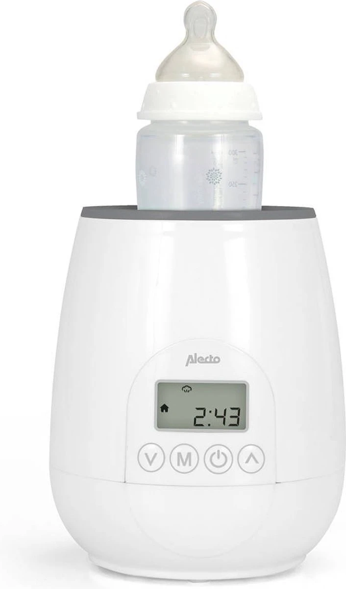 Alecto BW-700 - Snelle Digitale Flessenwarmer 500W Voor Opwarmen, Steriliseren En Ontdooien - Inclusief Stoomkap - Bediening Via Display - Wit 7 Alecto BW-700 - Snelle Digitale Flessenwarmer 500W Voor Opwarmen, Steriliseren En Ontdooien - Inclusief Stoomkap - Bediening Via Display - Wit - Afbeelding 5