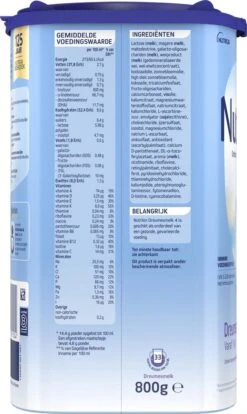 Nutrilon 4 Dreumesmelk – Flesvoeding Vanaf 1 Jaar – 800g -Bekend Babyproducten Winkel 716x1200 3