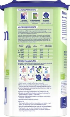 Nutrilon Bio 1 - Volledige Zuigelingenvoeding 0-6 Maanden - 800g - IE-ORG-02 -Bekend Babyproducten Winkel 725x1200 1