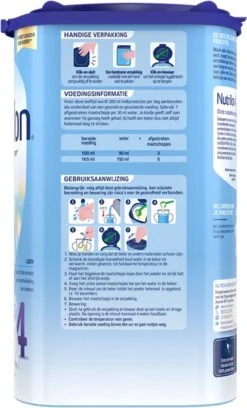 Nutrilon 4 Vanille Dreumesmelk – Flesvoeding Vanaf 1 Jaar – 800g -Bekend Babyproducten Winkel 726x1200