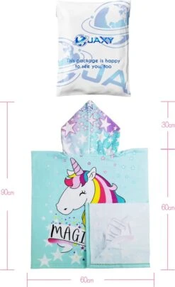 JAXY Badcape Baby - Badcape - Baby Badjas - Omslagdoek - Omslagdoek - Baby Handdoek Met Capuchon - Strandhanddoek - Badponcho - Poncho Handdoek - Microfiber - 60x90cm - Unicorn 7 JAXY Badcape Baby - Badcape - Baby Badjas - Omslagdoek - Omslagdoek - Baby Handdoek Met Capuchon - Strandhanddoek - Badponcho - Poncho Handdoek - Microfiber - 60x90cm - Unicorn -Bekend Babyproducten Winkel 734x1200 2