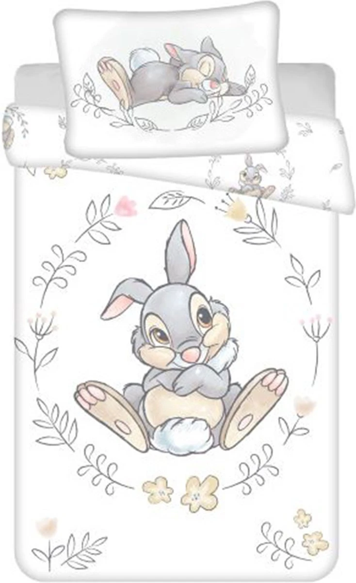 Disney Bambi BABY Dekbedovertrek, Stampertje - 100 X 135 Cm - Katoen