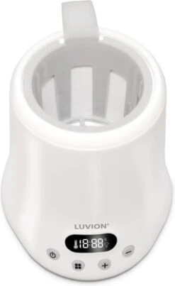 Luvion Eco Fast Deluxe 4 In 1 Flessenwarmer - Verwarmt Zeer Snel - Steriliseren Met Stoomkap - Warmhouden En Ontdooien -Bekend Babyproducten Winkel 736x1200
