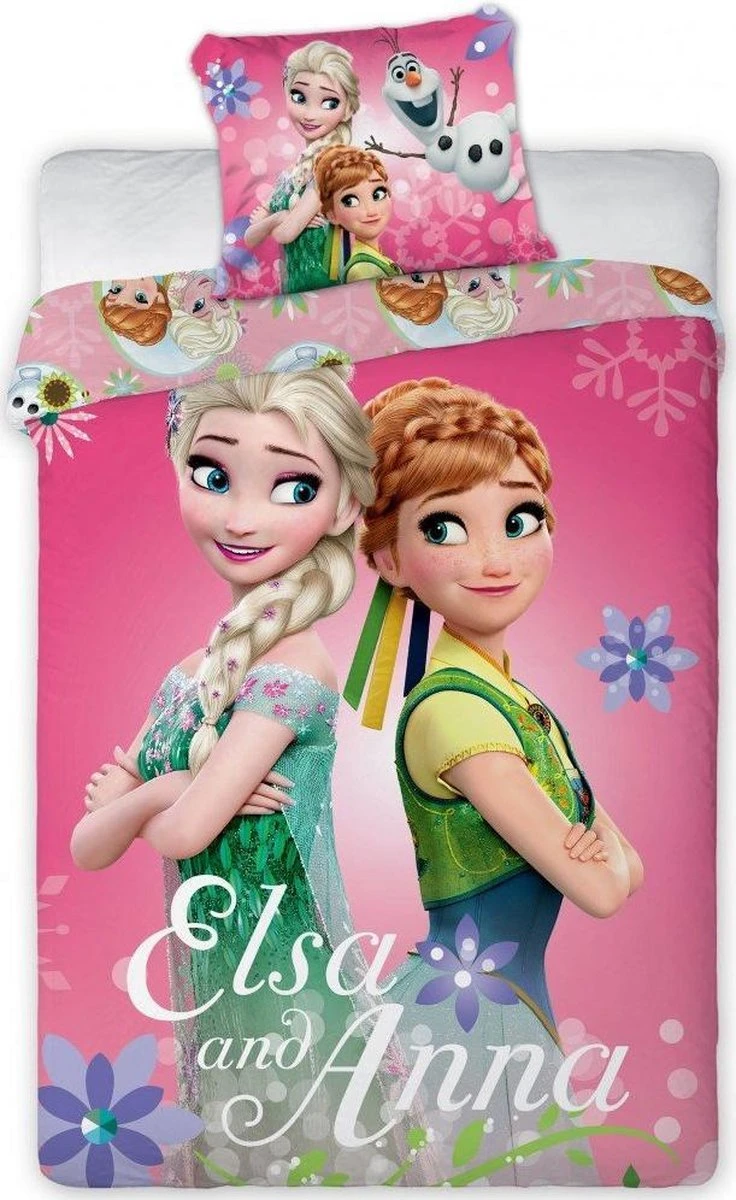 Disney Frozen Baby Dekbedovertrek Friendship - 100 X 135 Cm - Katoen 4 Disney Frozen Baby Dekbedovertrek Friendship - 100 X 135 Cm - Katoen - Afbeelding 2