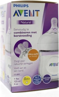 Philips Avent Natural Babyfles – SCF030/17 Babyfles (0m+) Voor Langzame Toevoer -Bekend Babyproducten Winkel 739x1200