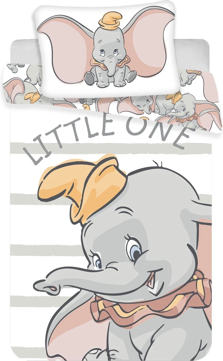 Disney Dumbo Little One BABY Dekbedovertrek - 100x135 Cm - Multi - Copy 6 Disney Dumbo Little One BABY Dekbedovertrek - 100x135 Cm - Multi - Copy - Afbeelding 4