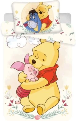 Disney Winnie The Pooh BABY Dekbedovertrek Knuffel - 135 X 100 Cm - Katoen