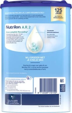 Nutrilon A.R. 2 – Flesvoeding Bij Spugen Vanaf 6 Maanden – 800g -Bekend Babyproducten Winkel 766x1200 2