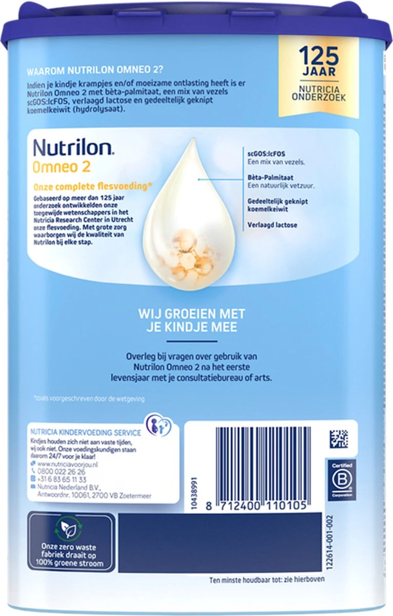 Nutrilon Omneo 2 – Flesvoeding Vanaf 6 Maanden – 800g 9 Nutrilon Omneo 2 – Flesvoeding Vanaf 6 Maanden – 800g - Afbeelding 7
