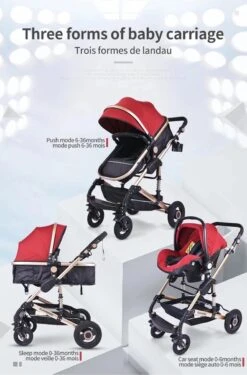 Merkloos Luxe Multi-functionele 3 In 1 Wandelwagen - Babywagen - Kwalitatieve Buggy - Opklapbare Kinderwagen - Licht En Flexibel -Bekend Babyproducten Winkel 791x1200 6