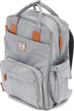 Brisby Slijtvaste Luiertas – Verzorgingstas – Met Buggymontage - Lichtgrijs -Bekend Babyproducten Winkel 799x1200 22