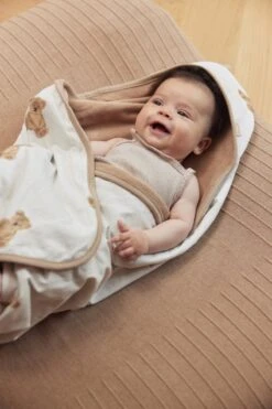 Jollein Badcape 75x75cm Teddy Bear - GOTS -Bekend Babyproducten Winkel 800x1200 175