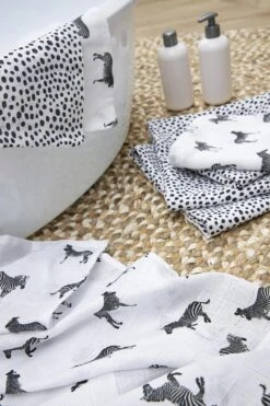 Meyco Zebra Animal Starterset - 9-pack - Hydrofiel - Black -Bekend Babyproducten Winkel 800x1200 193