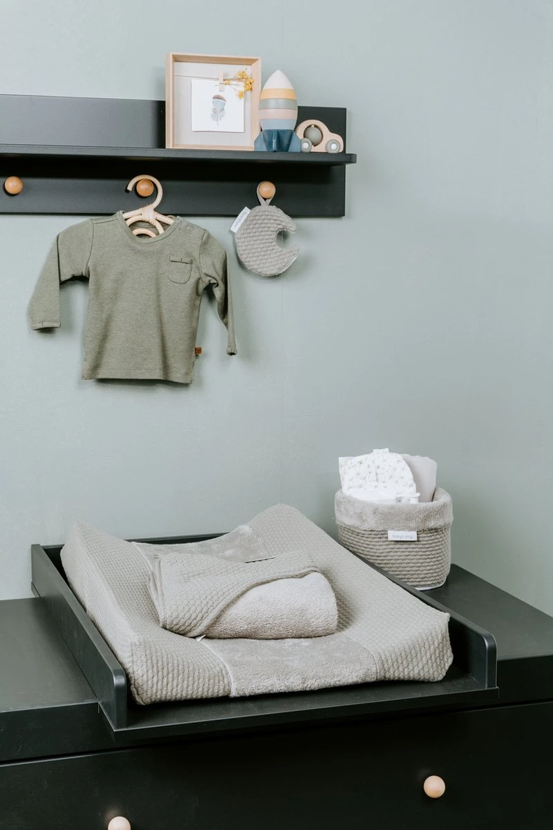 Baby's Only Gebreide Wikkeldeken - Omslagdoek Baby Sky - Teddy Voering - Urban Green - 75x75 Cm - Geschikt Voor Drie- En Vijfpuntsgordel 4 Baby's Only Gebreide Wikkeldeken - Omslagdoek Baby Sky - Teddy Voering - Urban Green - 75x75 Cm - Geschikt Voor Drie- En Vijfpuntsgordel - Afbeelding 2