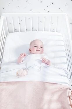 Jollein Baby Laken Ledikant 120x150cm Love You - Grey -Bekend Babyproducten Winkel 800x1200 374