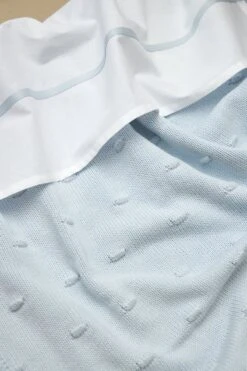 Meyco Bies Wieglaken - Light Blue - 75x100cm -Bekend Babyproducten Winkel 800x1200 388