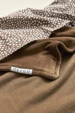 Meyco Cheetah/Uni Wieglaken - 2-pack - Chocolate - 75x100cm -Bekend Babyproducten Winkel 800x1200 399