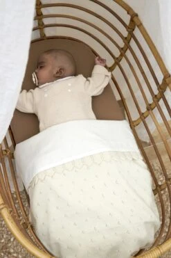 Meyco Uni Wieglaken - 2-pack - Offwhite - 75x100cm -Bekend Babyproducten Winkel 800x1200 404