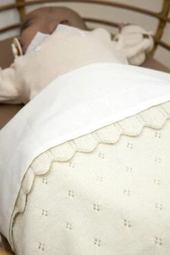 Meyco Uni Wieglaken - 2-pack - Offwhite - 75x100cm -Bekend Babyproducten Winkel 800x1200 405