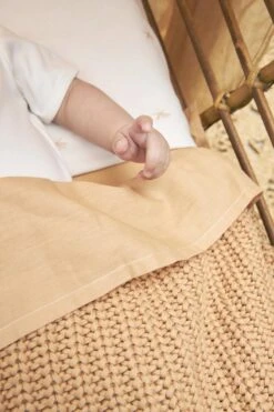 Meyco Ledikant Laken Uni 2-pack - 100x150cm - Camel/Warm Sand -Bekend Babyproducten Winkel 800x1200 408
