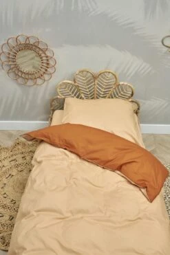 Meyco Uni Dekbedovertrek Peuter - Camel/Warm Sand - 120x150cm -Bekend Babyproducten Winkel 800x1200 421
