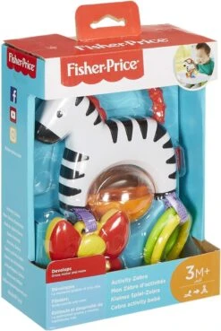 Fisher Price - Activity Zebra - Rammelaar - Speeltje En Bijtring - Grijpspeelgoed -Bekend Babyproducten Winkel 803x1200 6