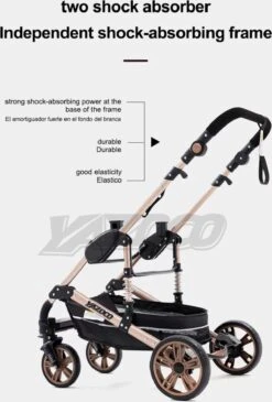 Merkloos Luxe Multi-functionele 3 In 1 Wandelwagen - Babywagen - Kwalitatieve Buggy - Opklapbare Kinderwagen - Licht En Flexibel -Bekend Babyproducten Winkel 811x1200 6