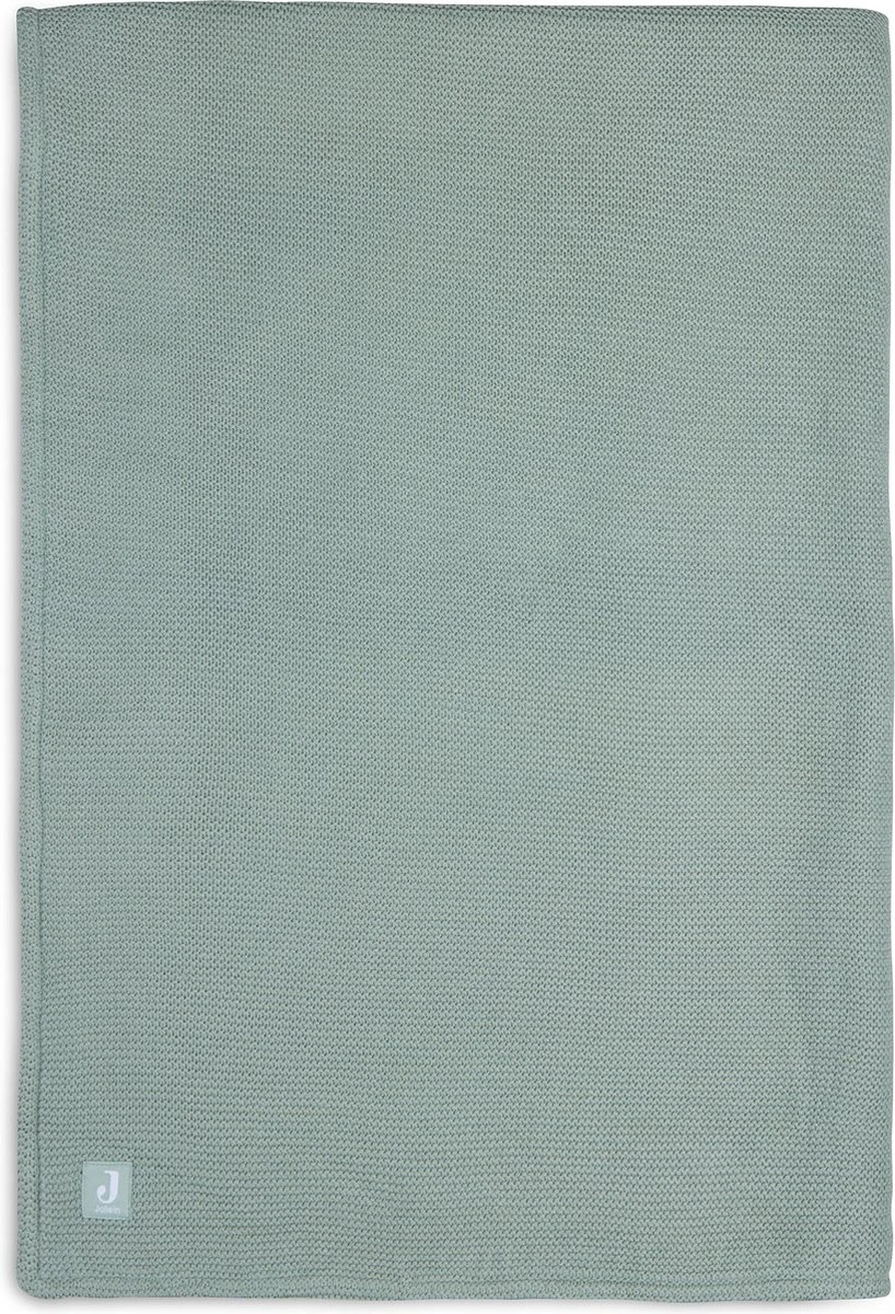 Jollein Baby Deken Ledikant 100x150cm Basic Knit Forest Green/Fleece 3 Jollein Baby Deken Ledikant 100x150cm Basic Knit Forest Green/Fleece
