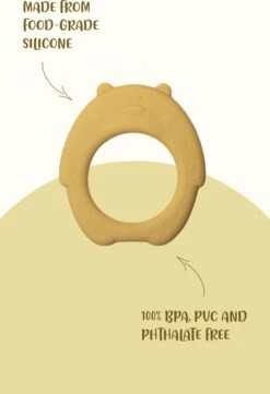 J.Børn Silicone Bijtring Beer - Sage - Bijtspeelgoed - Baby -Bekend Babyproducten Winkel 821x1200 3