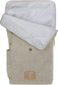 LÄSSIG Luiertas Rolltop Backpack Rugzak Incl Verschoningsmatje Choco Mélange Limited Edition -Bekend Babyproducten Winkel 824x1200 1