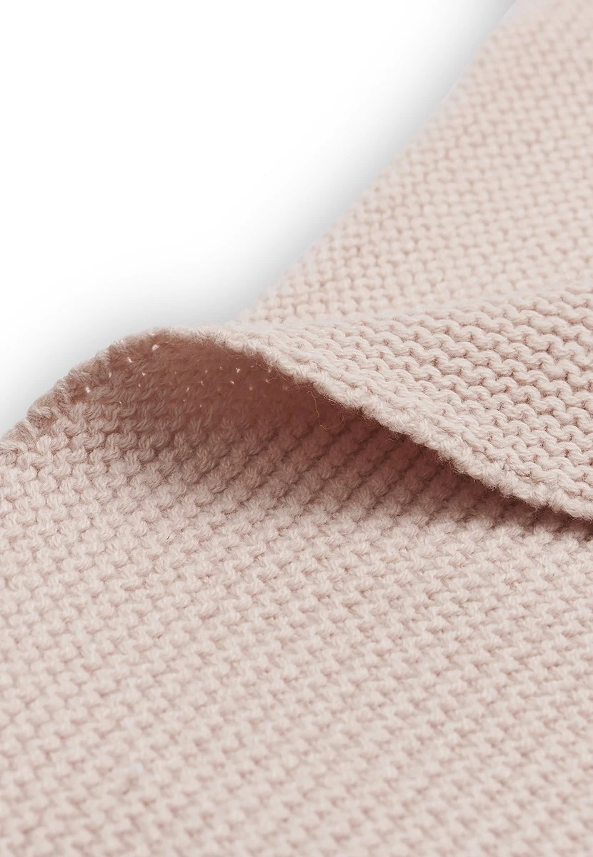 Jollein Baby Deken Ledikant Basic Knit 100x150cm - Pale Pink 13 Jollein Baby Deken Ledikant Basic Knit 100x150cm - Pale Pink - Afbeelding 11