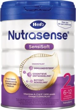 Hero Nutrasense SensiSoft 2 Opvolgmelk 6 Tot 12 Maanden - 3 X 800gram - Met Melkvet - Palmolie Vrij -Bekend Babyproducten Winkel 834x1200 1