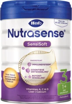 Hero Nutrasense SensiSoft Peutermelk 3 - Flesvoeding Vanaf 1 Jaar - 3 X 700 Gram - Met Melkvet - Palmolie Vrij -Bekend Babyproducten Winkel 834x1200