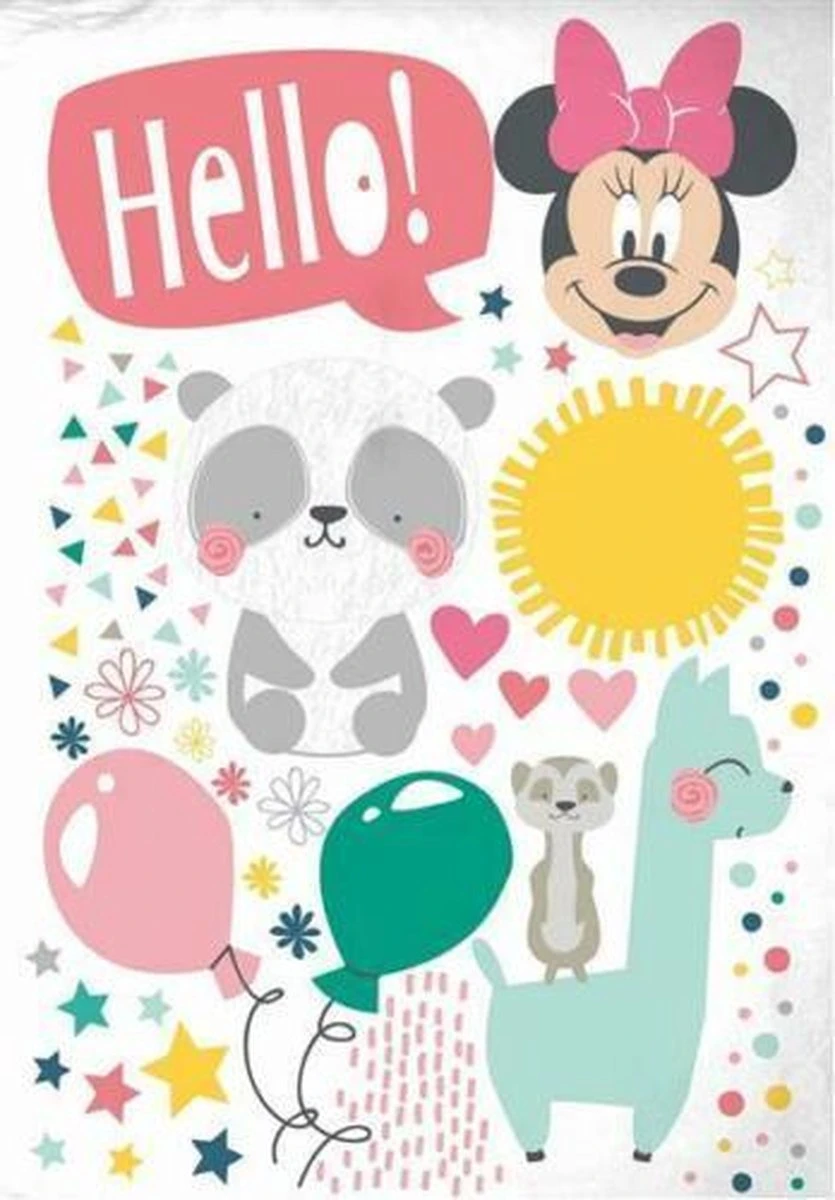 Minnie Mouse Ledikant Dekbedovertrek Hello 100x135 Cm 4 Minnie Mouse Ledikant Dekbedovertrek Hello 100x135 Cm - Afbeelding 2