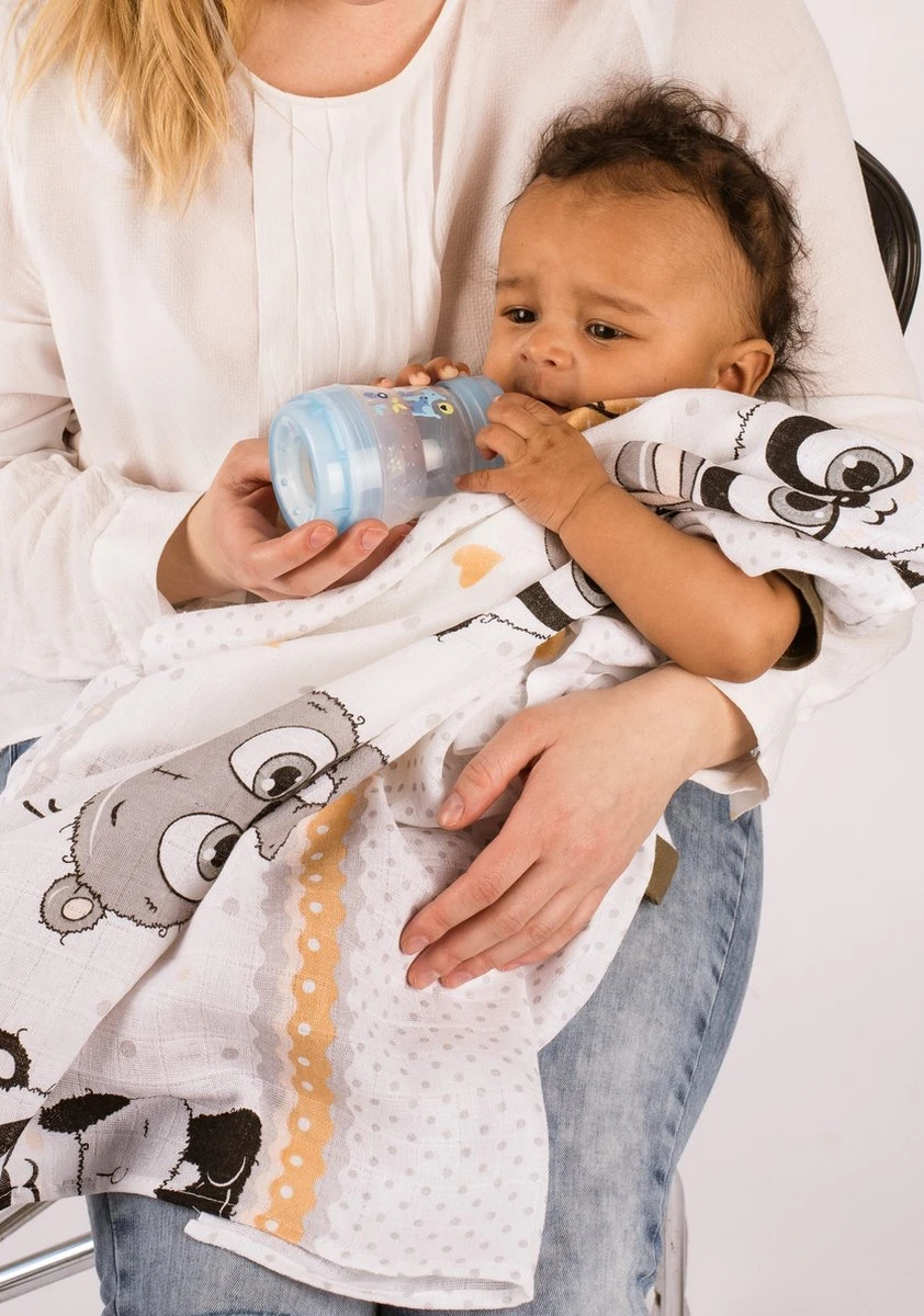 Hydrofiele Luiers - Hydrofiele Doeken - 70 X 80 Cm - 10 Pack – Grijs – Sterren - EU Gefabriceerd – FENSILO Hydrofiele Doeken 9 Hydrofiele Luiers - Hydrofiele Doeken - 70 X 80 Cm - 10 Pack – Grijs – Sterren - EU Gefabriceerd – FENSILO Hydrofiele Doeken - Afbeelding 7