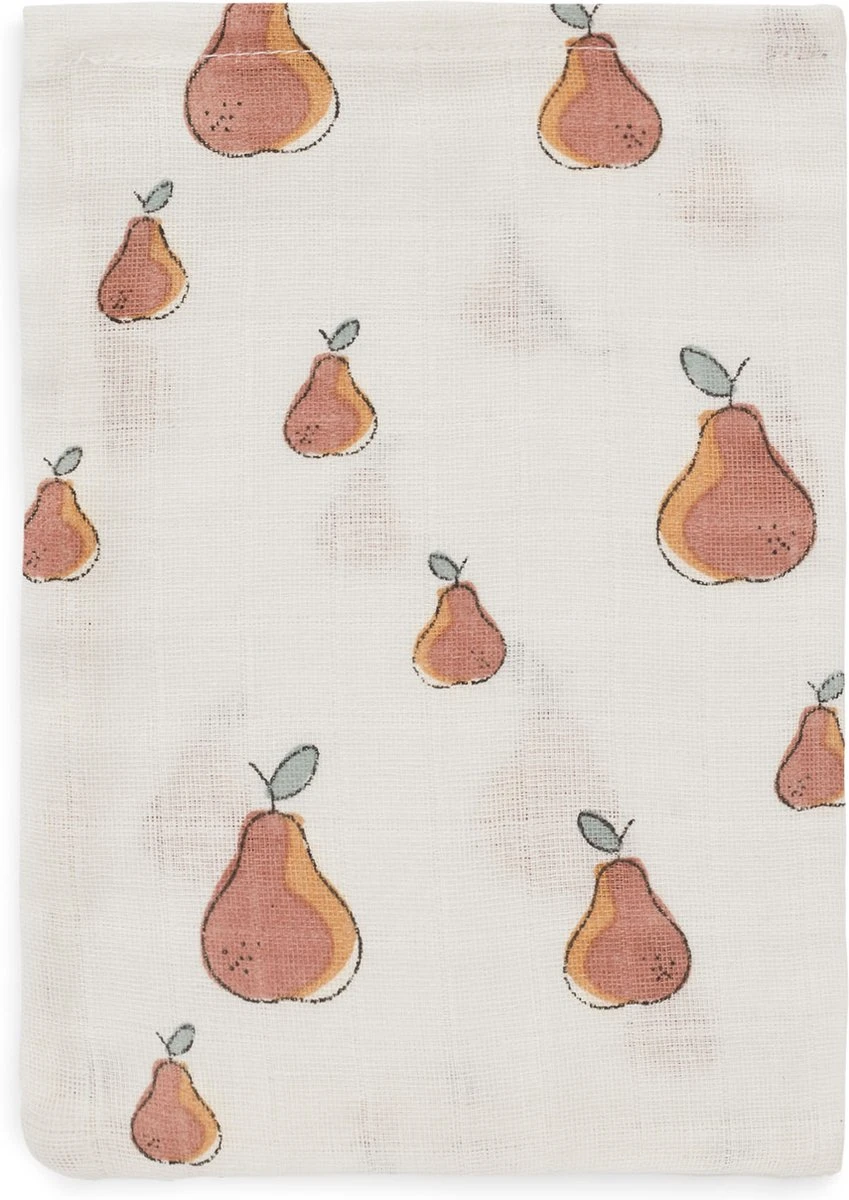 Jollein Baby Hydrofiel Washandje Pear - 3 Stuks 4 Jollein Baby Hydrofiel Washandje Pear - 3 Stuks - Afbeelding 2