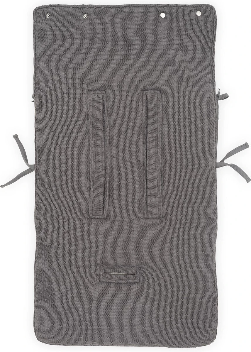 Jollein Voetenzak Voor Autostoel & Kinderwagen - Bliss Knit - Storm Grey 14 Jollein Voetenzak Voor Autostoel & Kinderwagen - Bliss Knit - Storm Grey - Afbeelding 12