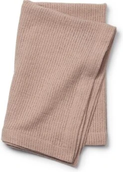 Elodie Cellular Baby Dekentje- Wiegdeken-Dekentje -Powder Pink (75x100cm)
