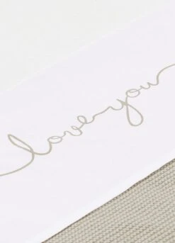 Jollein Baby Laken Wieg 75x100cm Love You - Nougat -Bekend Babyproducten Winkel 864x1200 3
