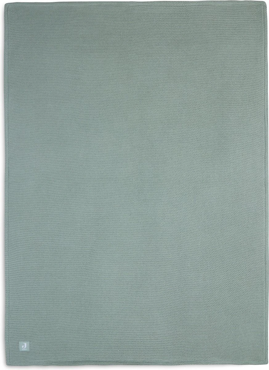 Jollein Baby Deken Ledikant 100x150cm Basic Knit Forest Green/Fleece 5 Jollein Baby Deken Ledikant 100x150cm Basic Knit Forest Green/Fleece - Afbeelding 3