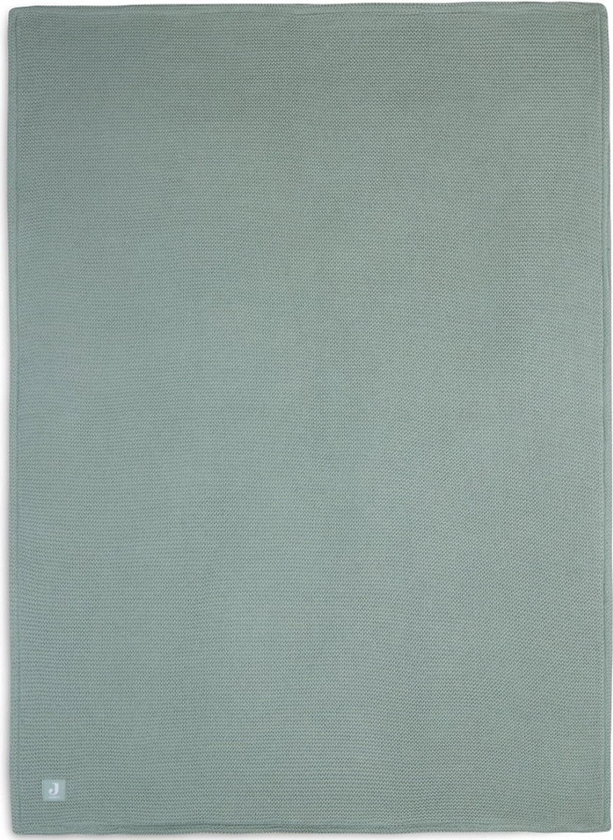 Jollein Baby Deken Ledikant 100x150cm Basic Knit Forest Green/Fleece 6 Jollein Baby Deken Ledikant 100x150cm Basic Knit Forest Green/Fleece - Afbeelding 4