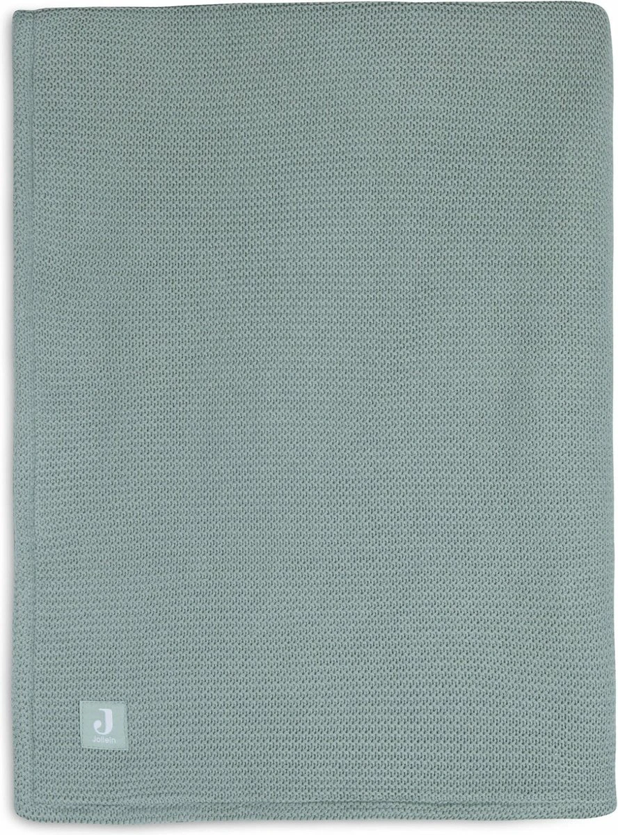 Jollein Baby Deken Ledikant 100x150cm Basic Knit Forest Green/Fleece 15 Jollein Baby Deken Ledikant 100x150cm Basic Knit Forest Green/Fleece - Afbeelding 13
