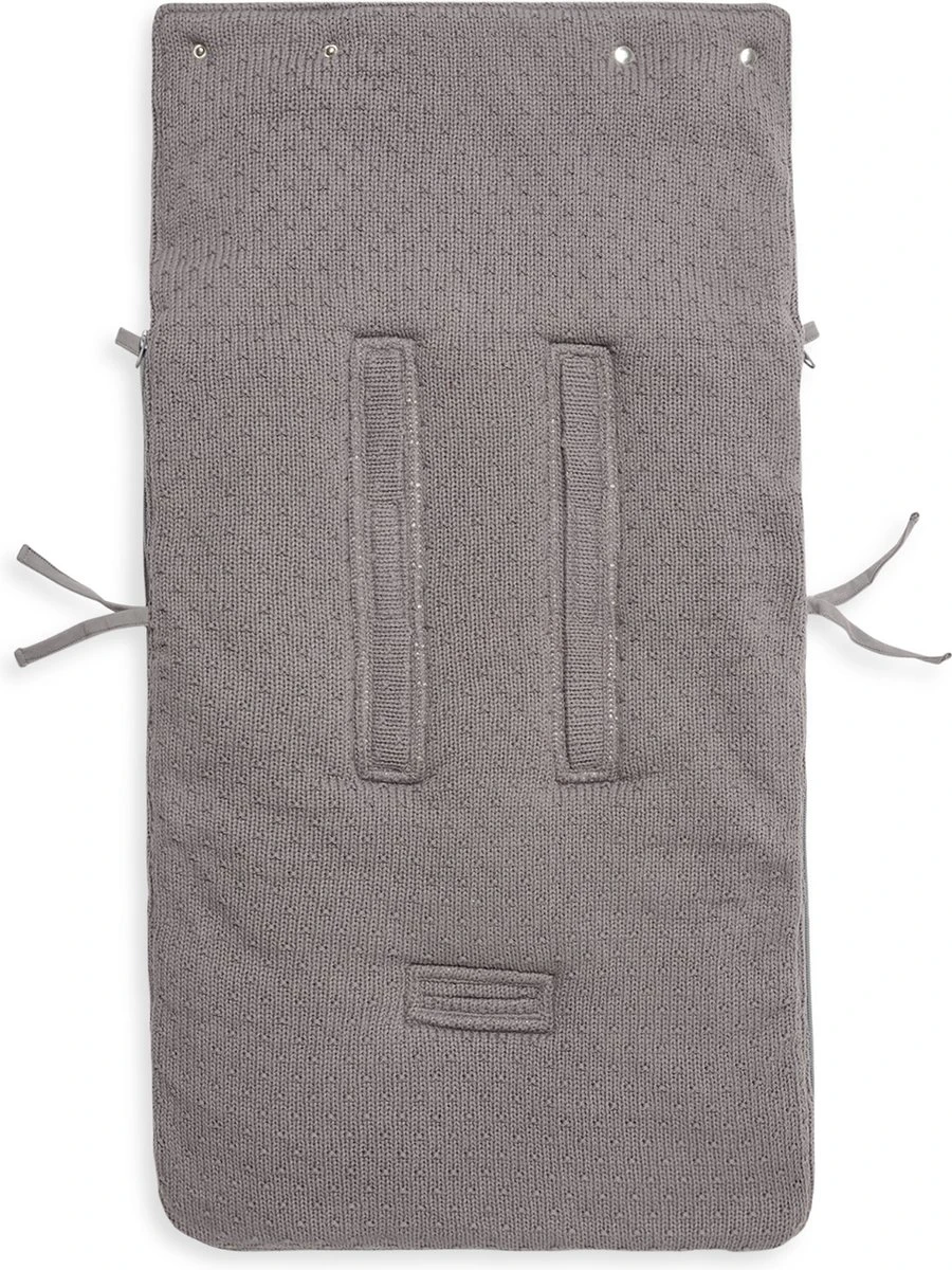 Jollein Voetenzak Voor Autostoel & Kinderwagen - Bliss Knit - Storm Grey 19 Jollein Voetenzak Voor Autostoel & Kinderwagen - Bliss Knit - Storm Grey - Afbeelding 17
