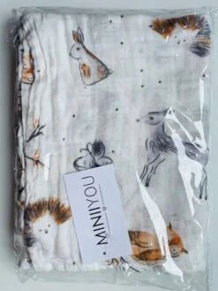 Hydrofiele Doek XL - 120x120 Cm - Inbakerdoek - Forest Animals - Swaddle Doek Groot - Hydrofiele Luier -Bekend Babyproducten Winkel 900x1200 47