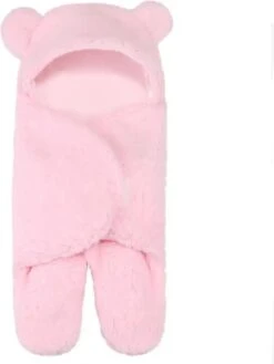 Fiory Baby Wikkeldoek Teddybeer| Inbakerdoek| Slaapzak| Zachte Vacht| Kinderwagen| Muts En Oortjes| Eerste Baby Maanden| Roze -Bekend Babyproducten Winkel 900x1200 63