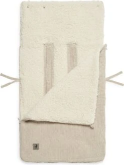 Jollein Voetenzak Voor Autostoel & Kinderwagen - Bliss Knit - Nougat -Bekend Babyproducten Winkel 902x1200 1