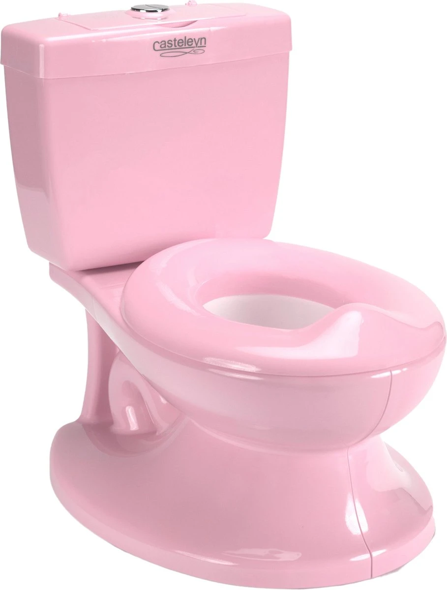 Casteleyn - Toilet Trainer - WC Potje - Plaspotje - Kinder Toilet - Met Geluid - Tot 21KG - Roze 10 Casteleyn - Toilet Trainer - WC Potje - Plaspotje - Kinder Toilet - Met Geluid - Tot 21KG - Roze - Afbeelding 8